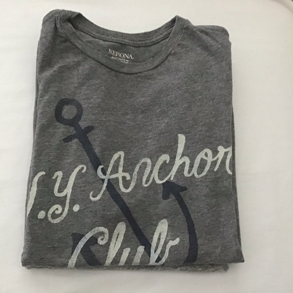 Merona NY Anchor Club Graphic Tee - Picture 1 of 3